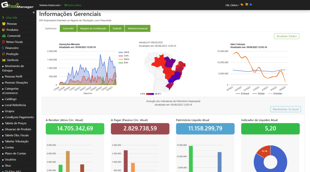 Informações Gerenciais Indústria